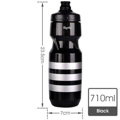 Unisex bike accessory: 710ml ultra-light cycling water bottle in action on a bicycle