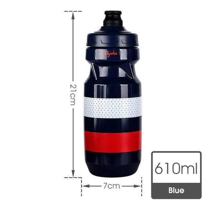 Ergonomic leak-proof cycling bottle (610ml) designed for easy grip and bike hydration