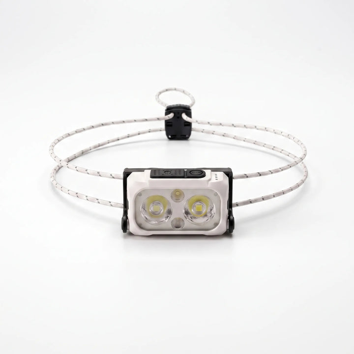 Compact and lightweight headlamp. USB-C rechargeable outdoor gear for hiking, camping, and emergency use.
