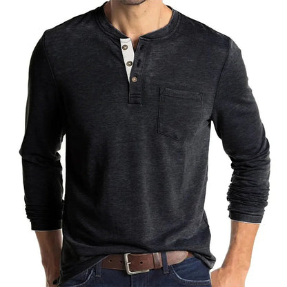 Comfortable unisex long sleeve t-shirt in a relaxed fit, excellent for everyday wear and versatile styling.