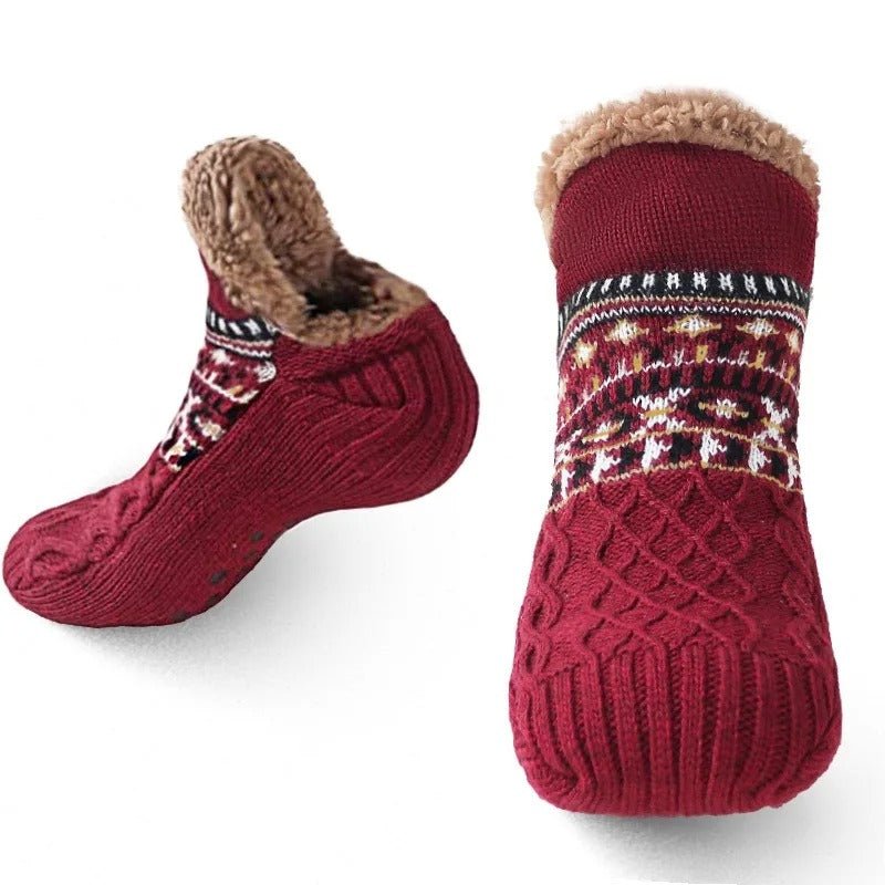 Stylish unisex non-slip cozy socks, ultra-soft for warm indoor comfort year-round.
