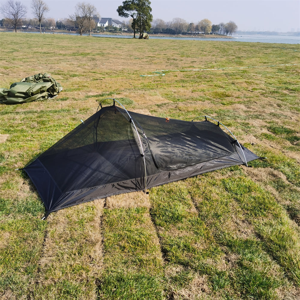 Compact and lightweight 1-person backpacking tent, perfect for hiking and stealth camping.