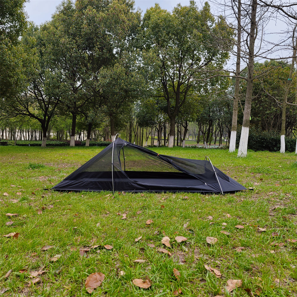 Innovative ultralight tent, offering superior protection as a 1-person outdoor shelter.