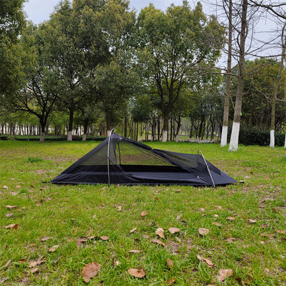 Innovative ultralight tent, offering superior protection as a 1-person outdoor shelter.