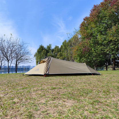 Compact 1-person ultralight tent, perfect waterproof outdoor shelter for backpacking and expedition.