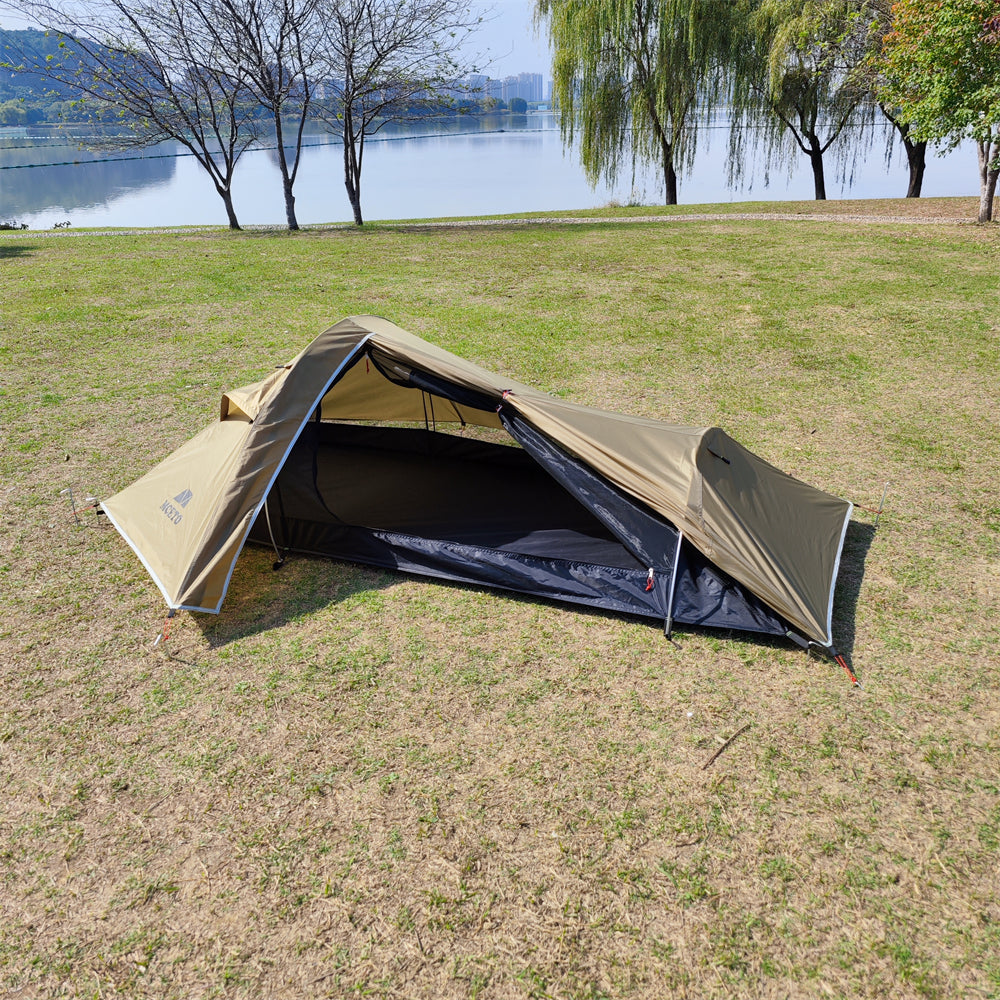 Durable 4-season ultralight tent, designed for solo campers and hikers seeking reliable outdoor gear.