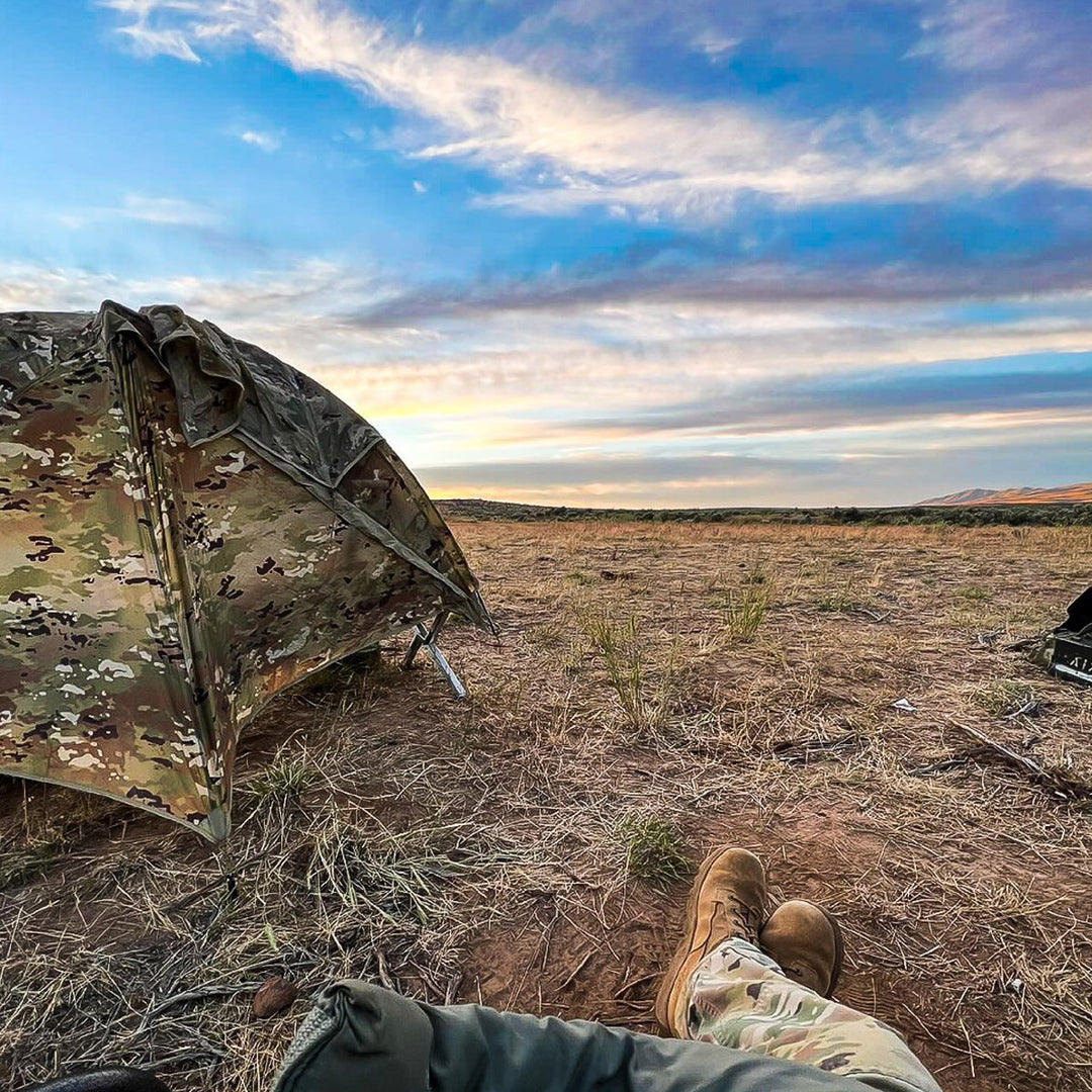 Camouflage ultralight 1 person tent, waterproof, essential for survival gear