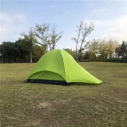 Flysheet and inner tent components of waterproof 3-person camping shelter