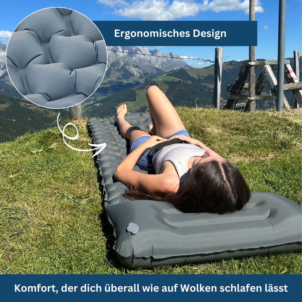 Compact sleeping pad, ultralight air mattress for outdoor travel, easy to pack