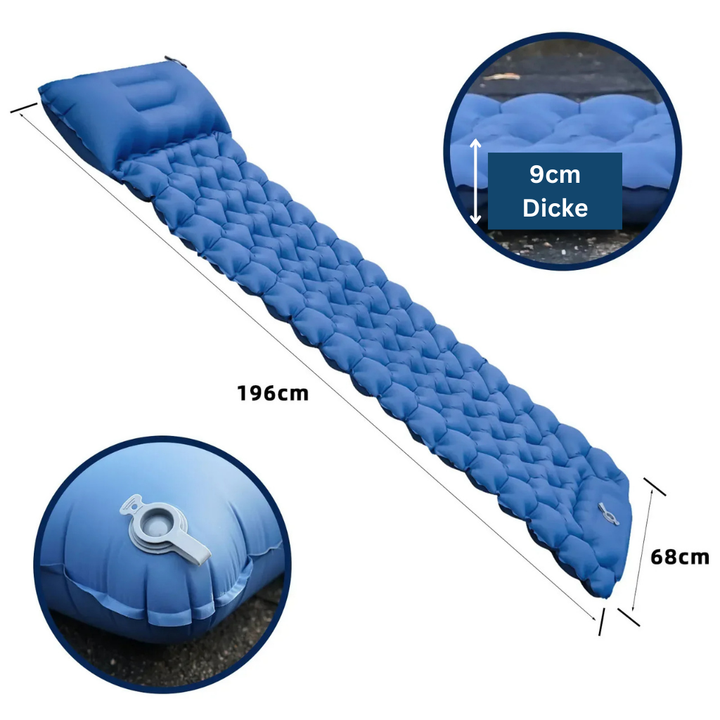 Outdoor ultralight sleeping pad, portable air mattress for camping & backpacking
