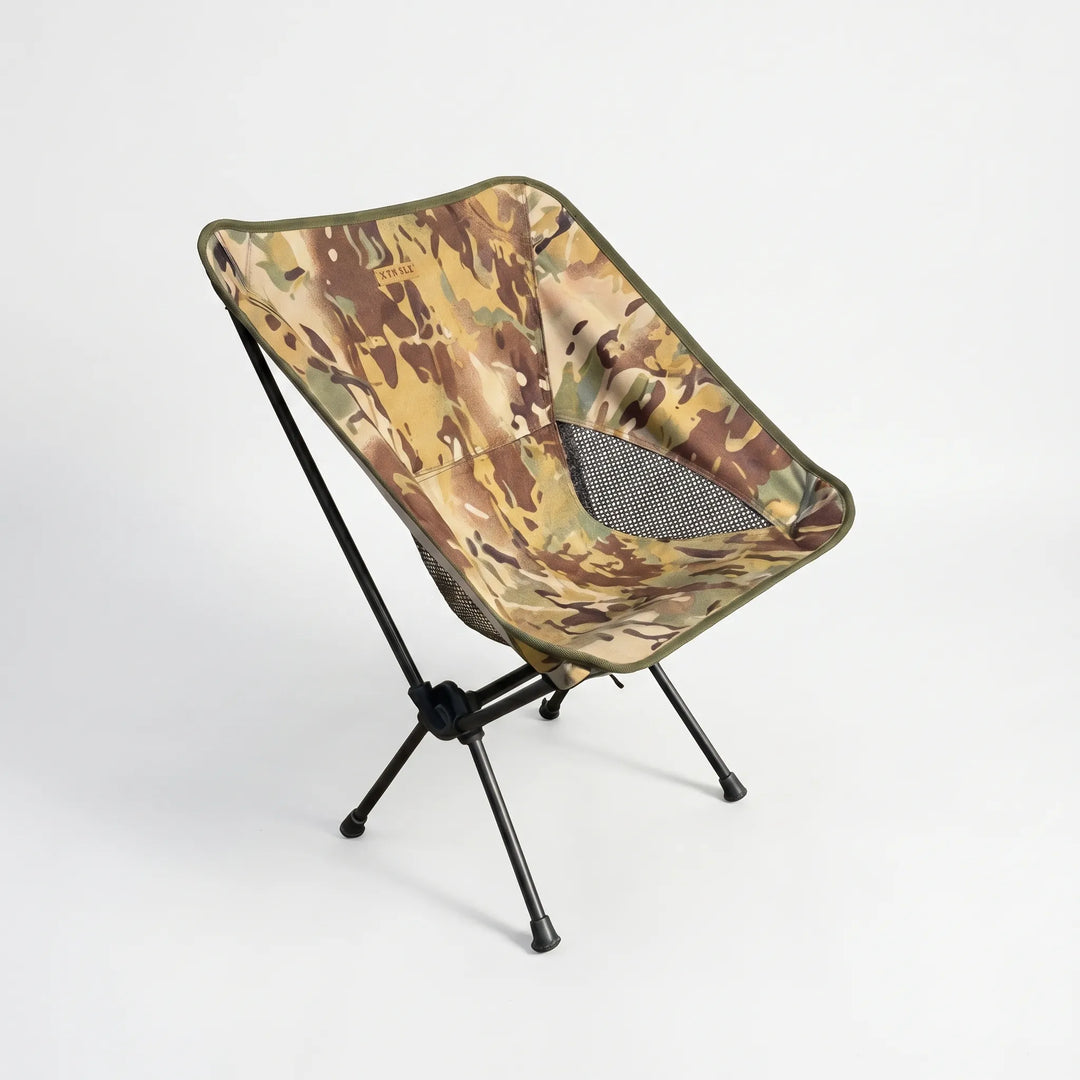 Versatile ultralight folding chair, perfect portable outdoor furniture for camping, beach trips, or hiking.
