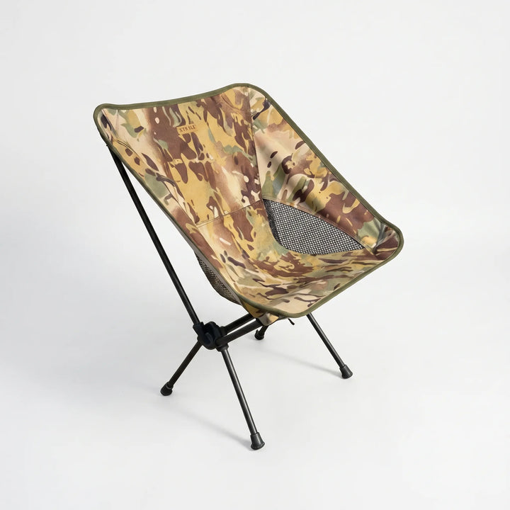 Versatile ultralight folding chair, perfect portable outdoor furniture for camping, beach trips, or hiking.