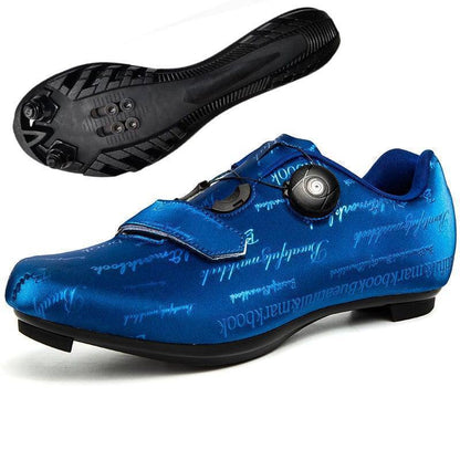 Side view of unisex ultralight mountain bike shoes, ideal for competitive cycling
