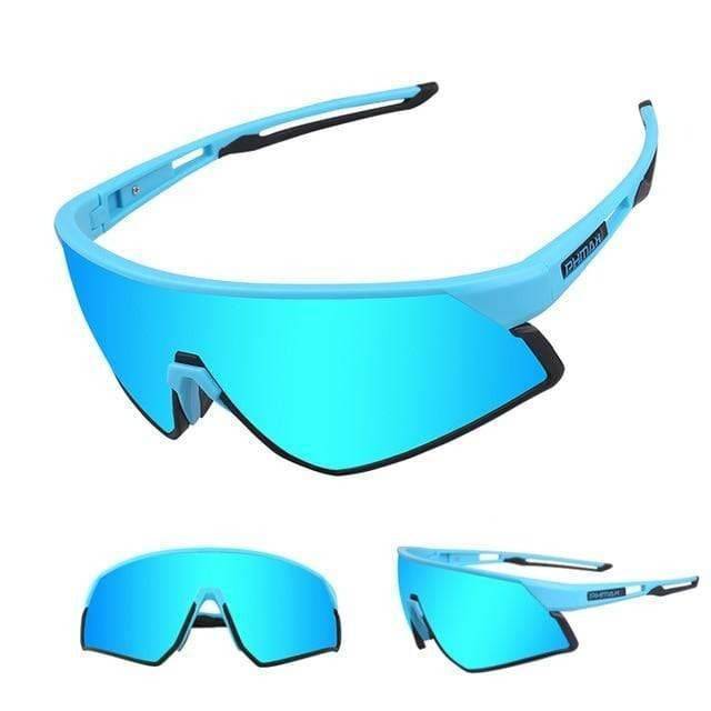Cycling eyewear with anti-slip nose pads, detailing comfort and stability for intense cycling sessions