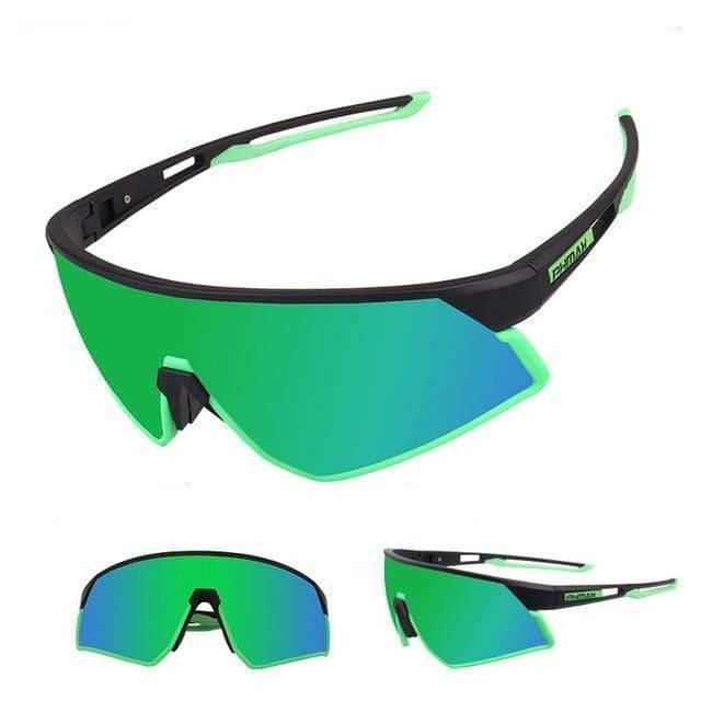 Front view of ultralight cycling goggles, unisex design, perfect for various outdoor sports activities