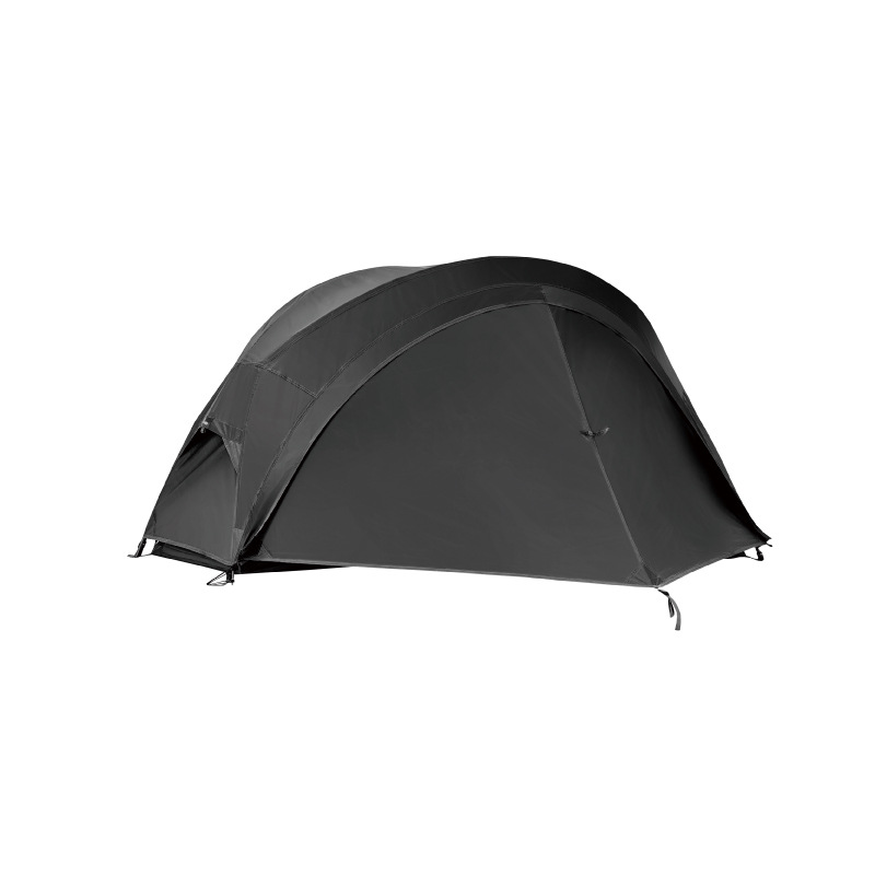 Cot-compatible ultralight solo bivy tent, ideal for backpackers and outdoor enthusiasts