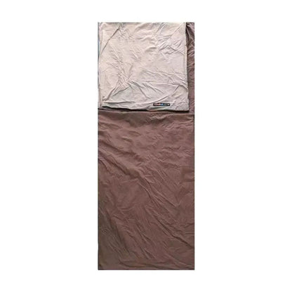 Unisex ultralight sleeping bag, compressed in a stuff sack, highlighting portability
