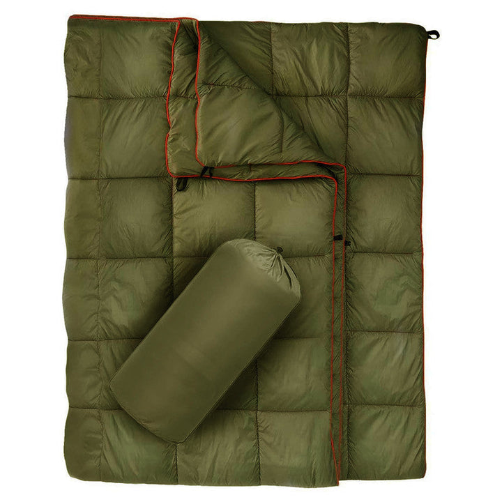 Unisex blanket in a vibrant color, highlighting its stylish outdoor appeal.