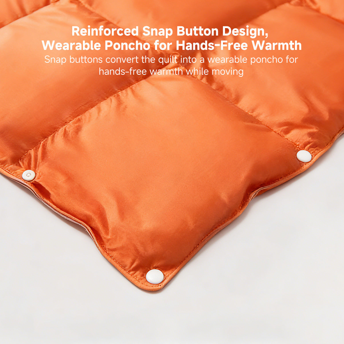 Unisex wearable camping blanket with a stuff sack, ideal for backpacking.
