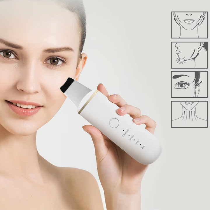 Unisex ultrasonic pore cleaner & blackhead remover for deep cleansing and refreshed skin.