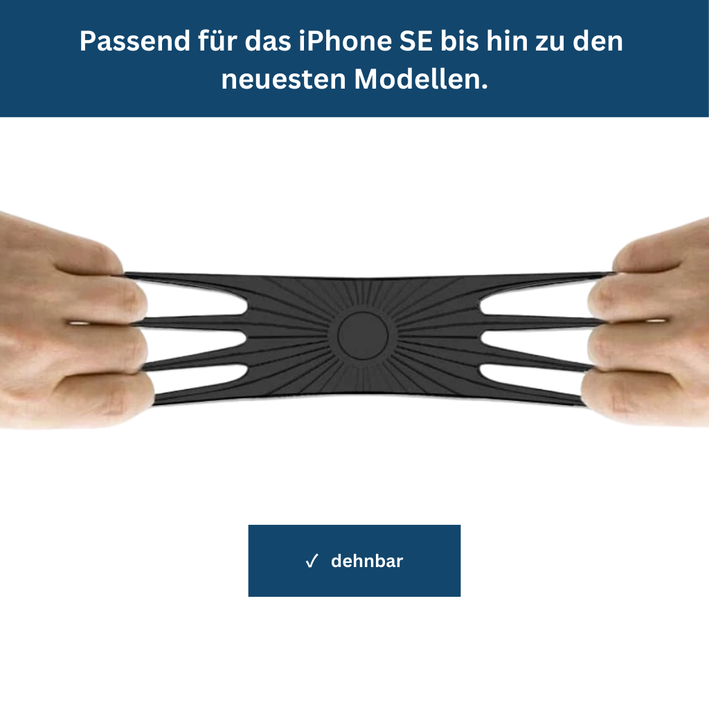 Unisex desktop phone holder in an office setting, holding a smartphone for easy viewing of notifications.