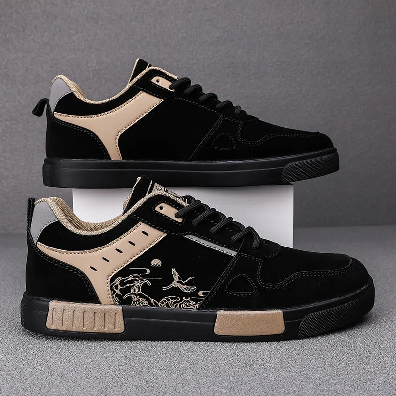 Beige Urban Shiro street style sneakers. Modern comfort footwear for men, women, and all casual fashion lovers.