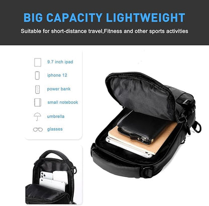 UrbanLite compact sling backpack, durable nylon material for everyday use and travel.