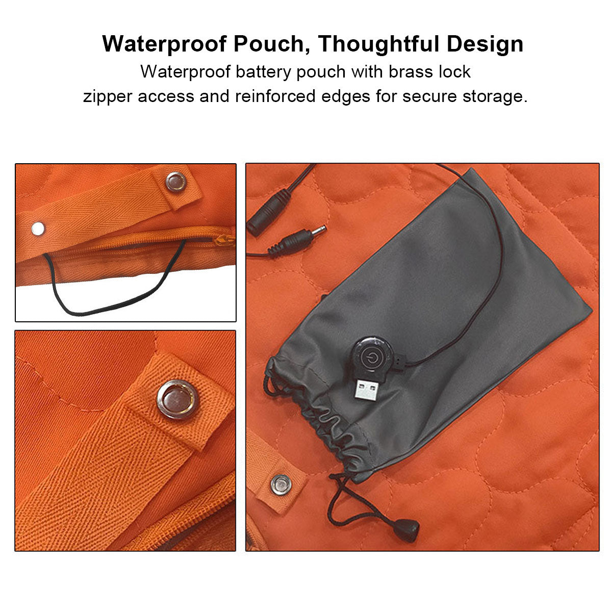 Portable USB Heated Yoga Mat with a power cord, ready for use as a winter warmer or camping mat.