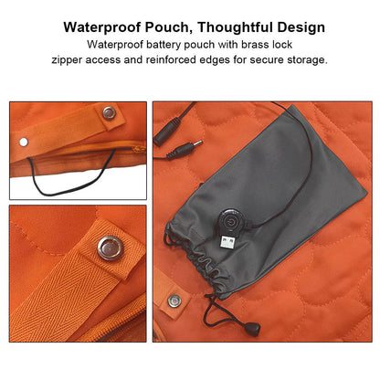 Portable USB Heated Yoga Mat with a power cord, ready for use as a winter warmer or camping mat.