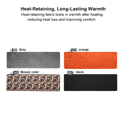 Person unwrapping a new Unisex USB Heated Yoga Mat, illustrating packaging and product quality.