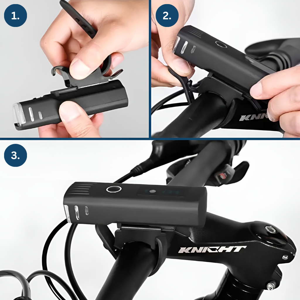 Headlamp with USB charging capability, lightweight and comfortable for extended outdoor wear.