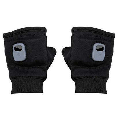 Stylish unisex fingerless gloves with USB heating, perfect active wear for winter sports and daily tasks.