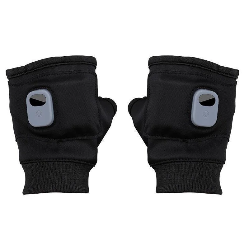 Stay warm with these USB rechargeable fingerless heated gloves, perfect for cold weather and outdoor activities.