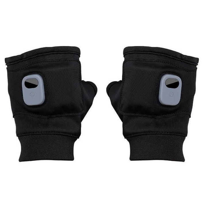 Stay warm with these USB rechargeable fingerless heated gloves, perfect for cold weather and outdoor activities.
