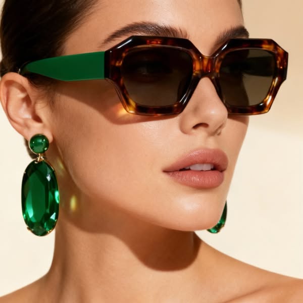 Unisex Ventura Statement Sunglasses with UV400 protection. Bold modern eyewear for fashion-forward style.