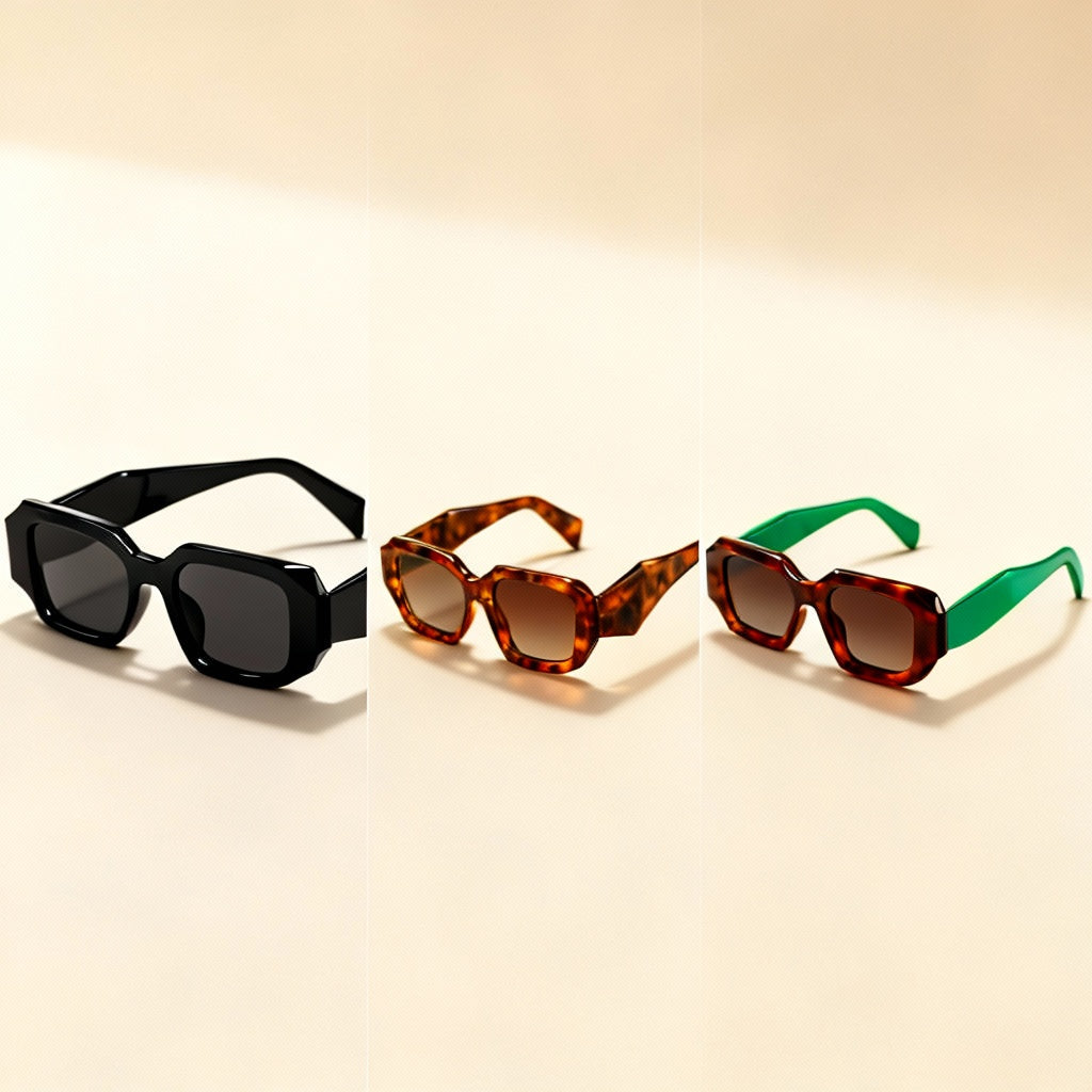 Modern Ventura unisex sunglasses; sleek design, UV400 sun protection. Perfect fashion accessory for any look.