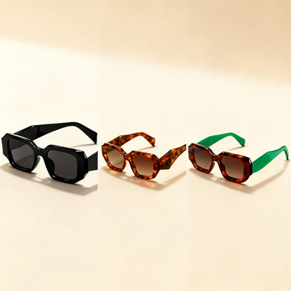 Modern Ventura unisex sunglasses; sleek design, UV400 sun protection. Perfect fashion accessory for any look.