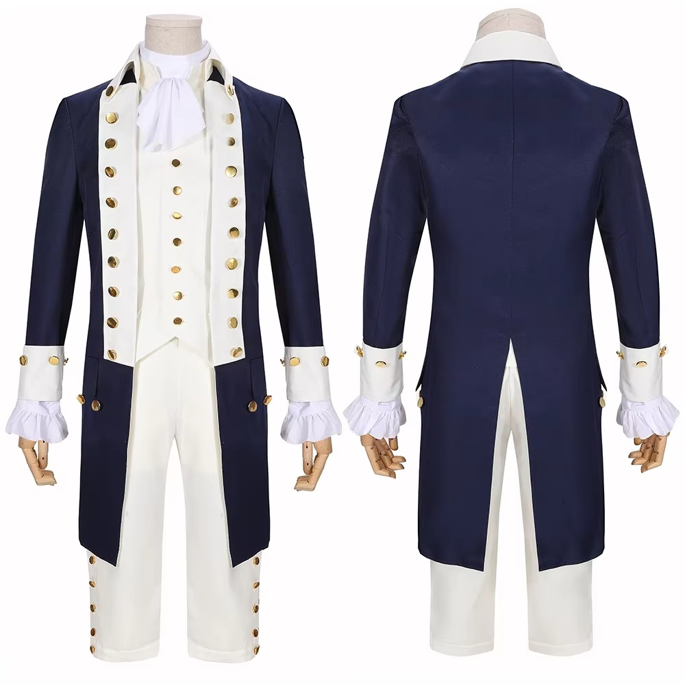 Versatile unisex Victorian uniform costume for adults, suitable for Halloween, themed parties, and stage performances.
