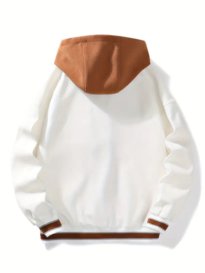 Streetwear versatile hoodie bomber jacket, classic retro modern style.