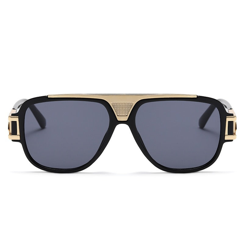 Bold vintage square sunglasses for unisex wear, providing full UV400 protection and retro style.