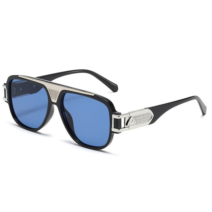 Vintage-inspired square sunglasses with durable frames, perfect unisex eyewear for UV400 protection.
