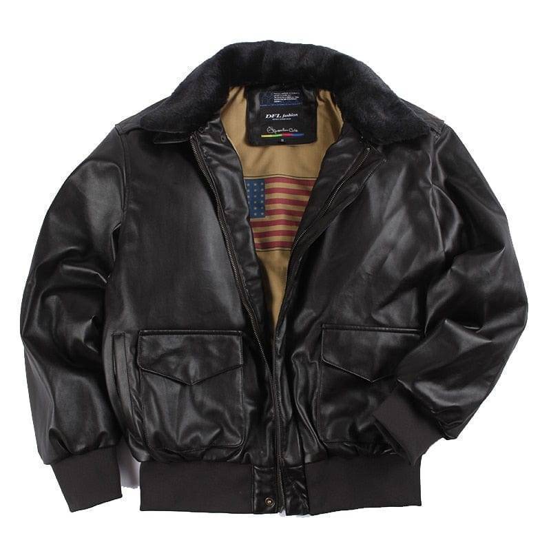 Faux leather letterman jacket with classic bomber styling, a trendy unisex winter outerwear