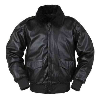 Stylish unisex bomber jacket, a faux leather letterman coat perfect for winter, front view