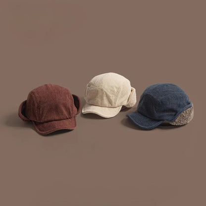 Durable unisex earflap hat, essential cold weather gear for hiking, skiing, and winter adventures.