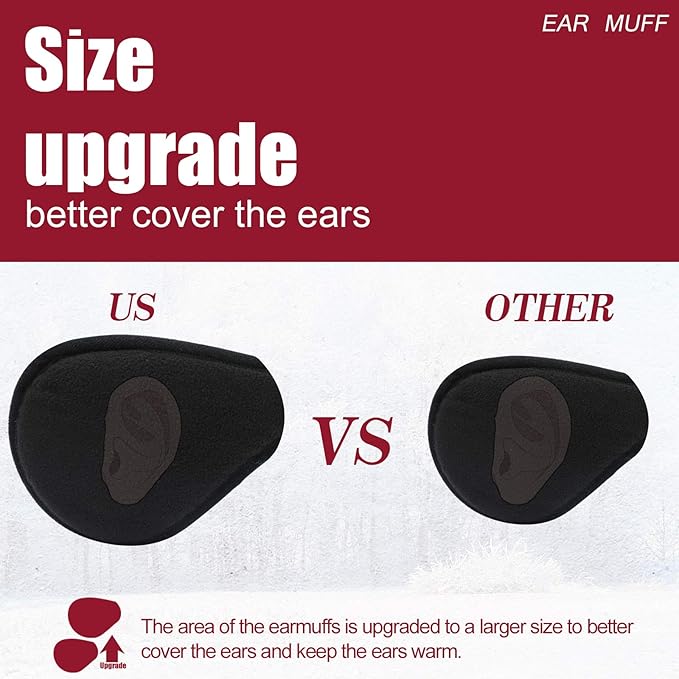 Essential winter accessory: warm fleece ear warmers for effective cold protection.