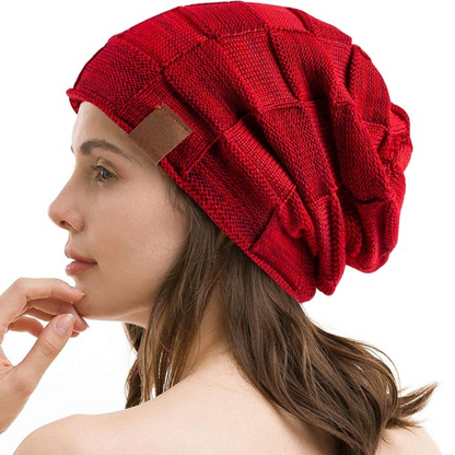 Unisex warm knitted beanie hat, perfect for keeping cozy during winter.