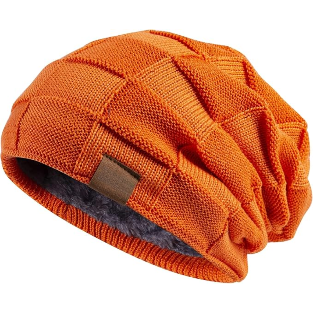 Stylish winter hat, a warm knitted beanie for everyday wear.