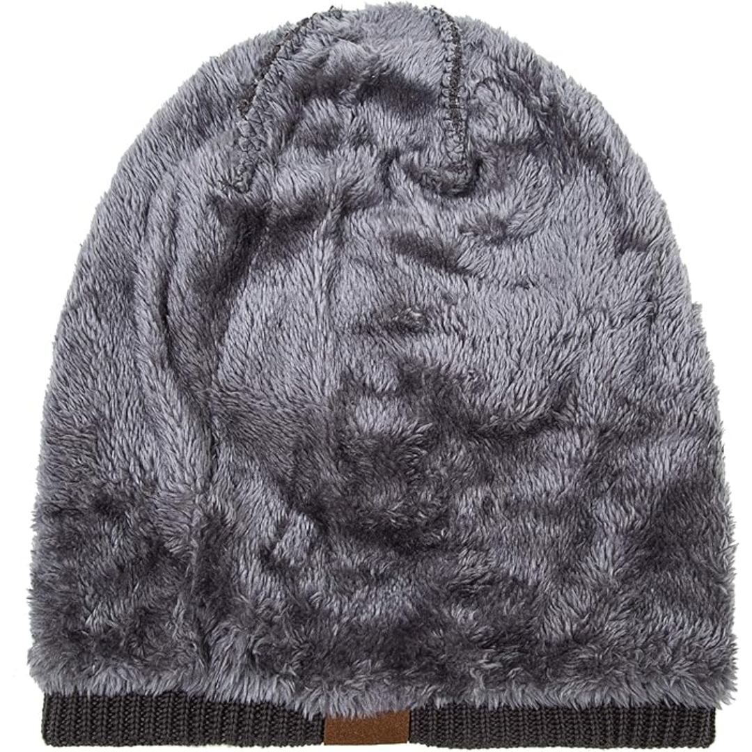 Durable warm knit beanie, excellent for outdoor winter activities.