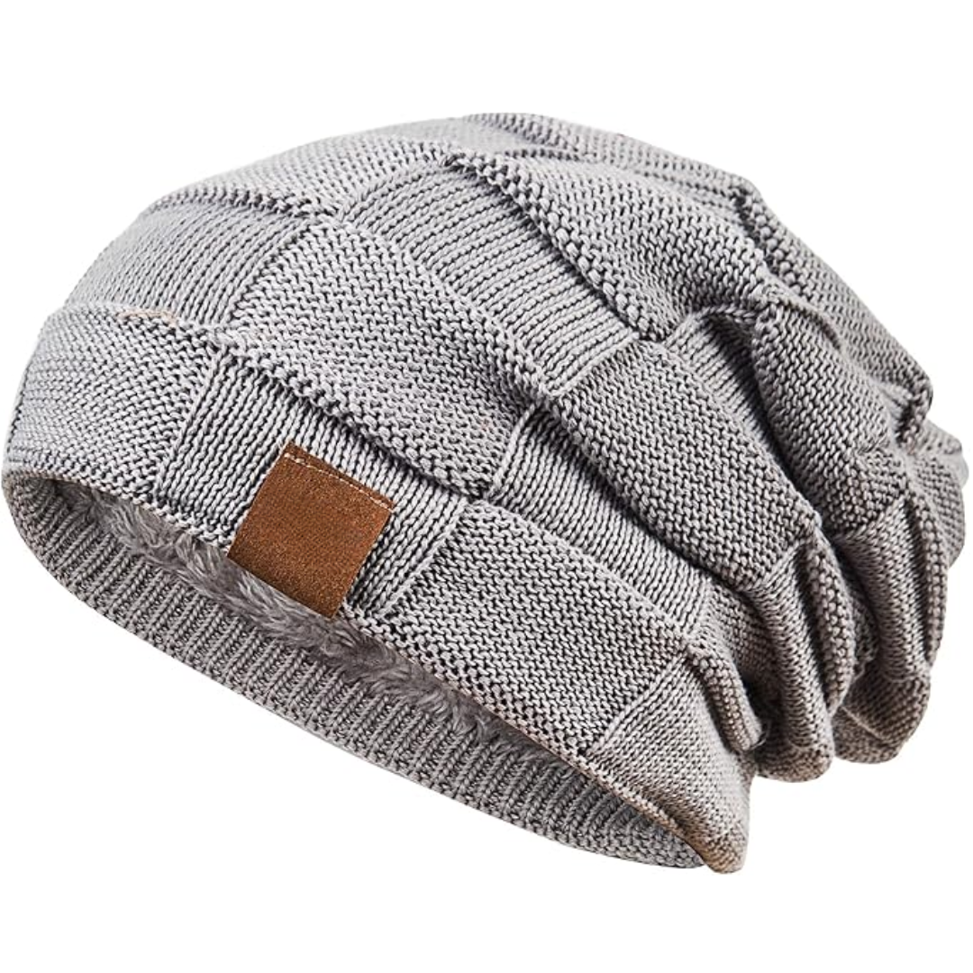 Yves warm knitted beanie hat, essential unisex winter headwear.