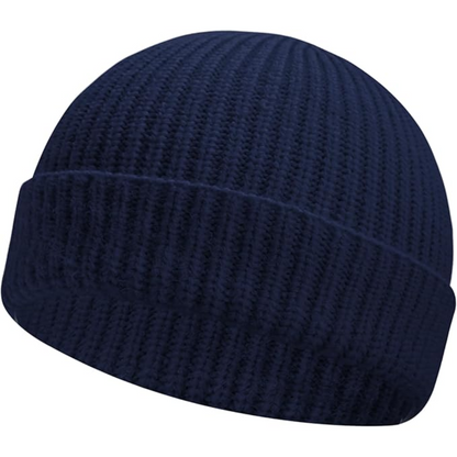 Robin unisex knitted beanie, low cuff design for ultimate winter warmth and style.